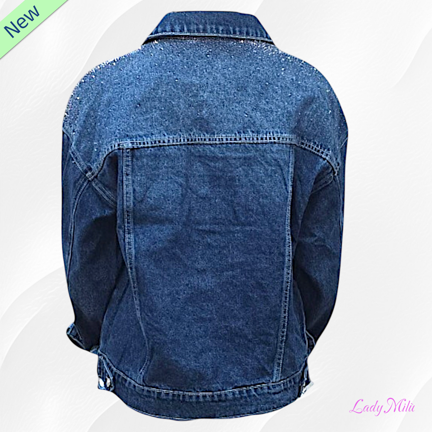 Giacca di jeans con brillantini