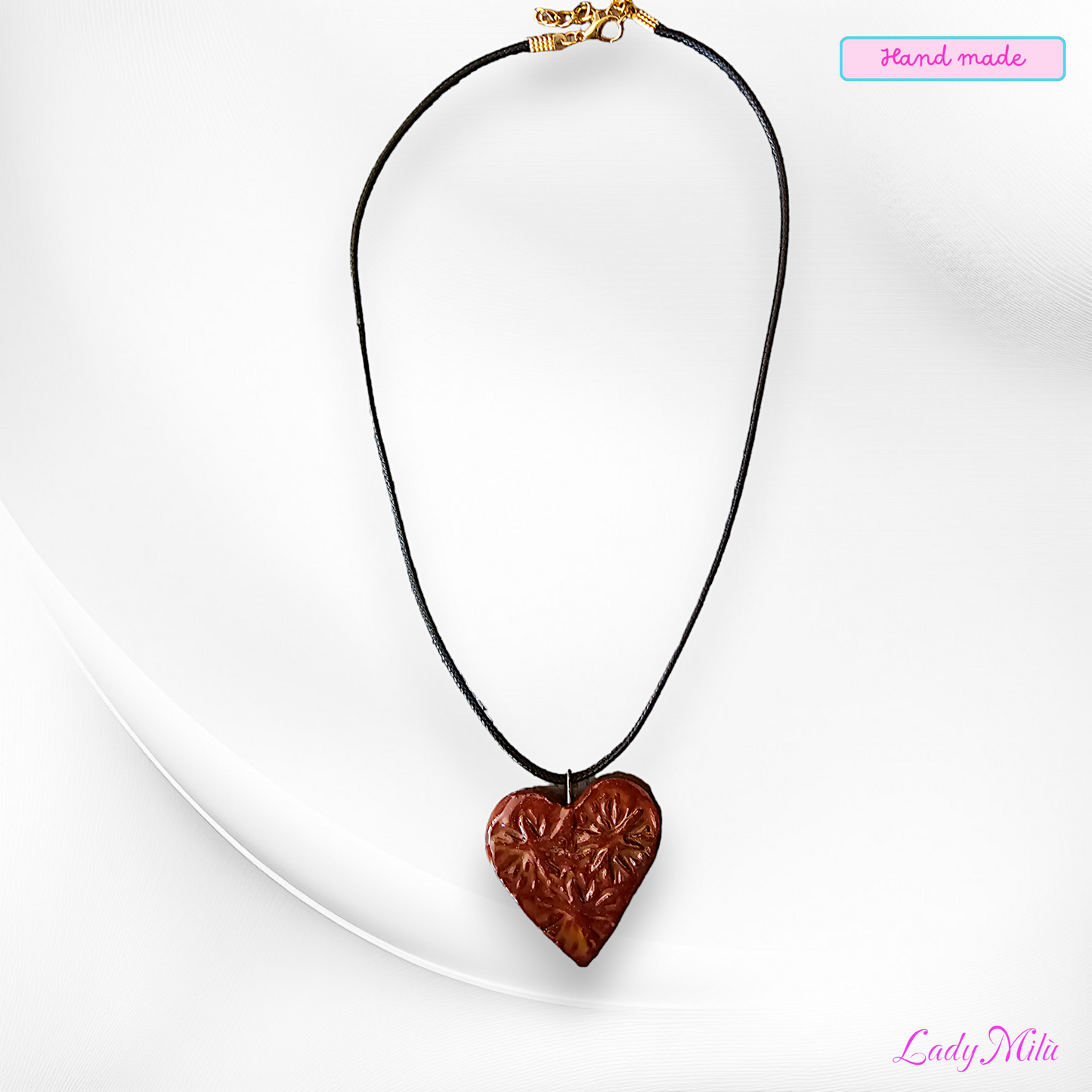 Collana cuoricino ceramica