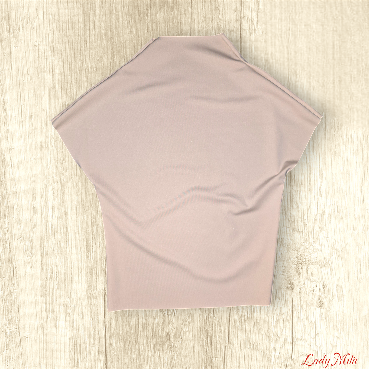 Blusa elasticizzata crema