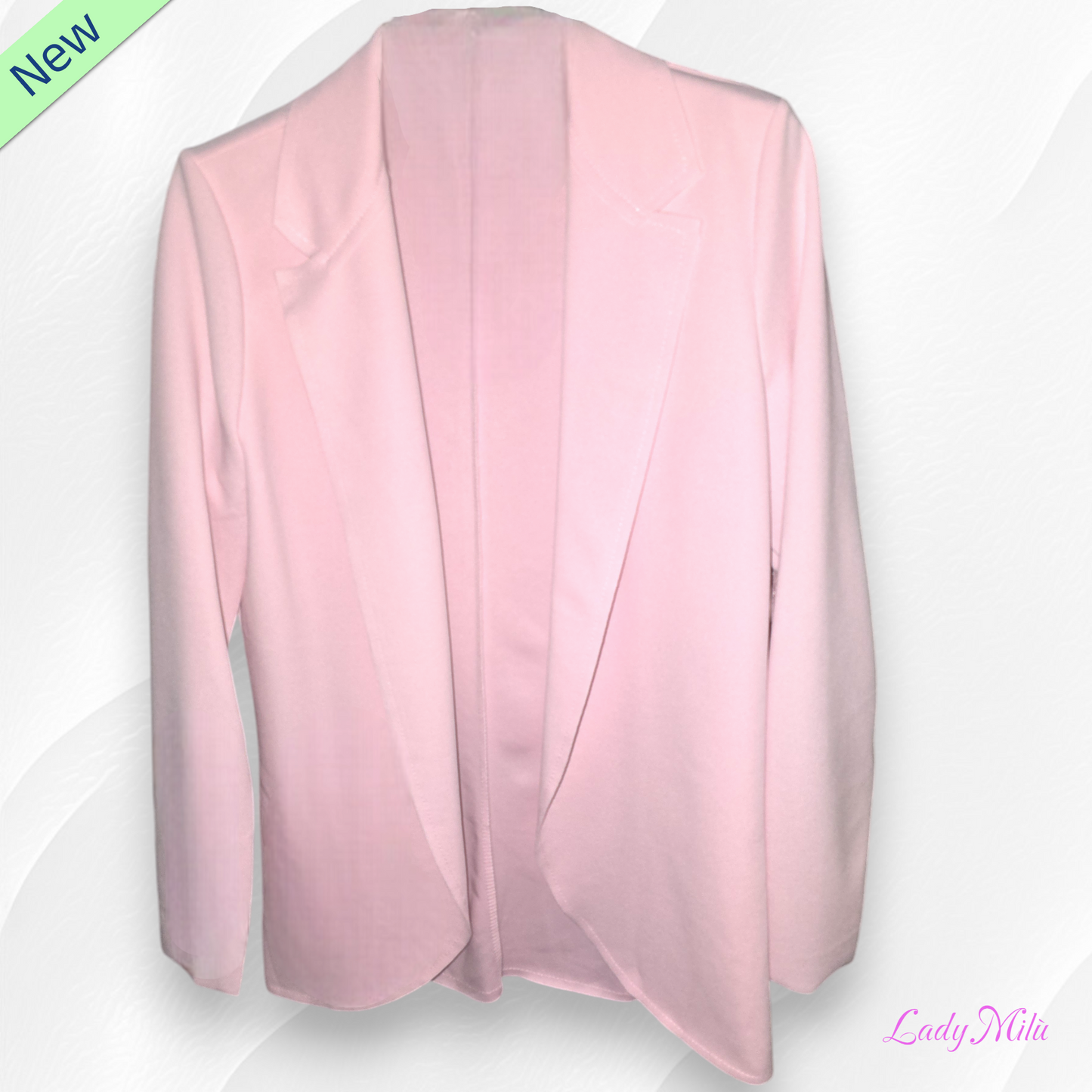 Giacca rosa taglio vivo