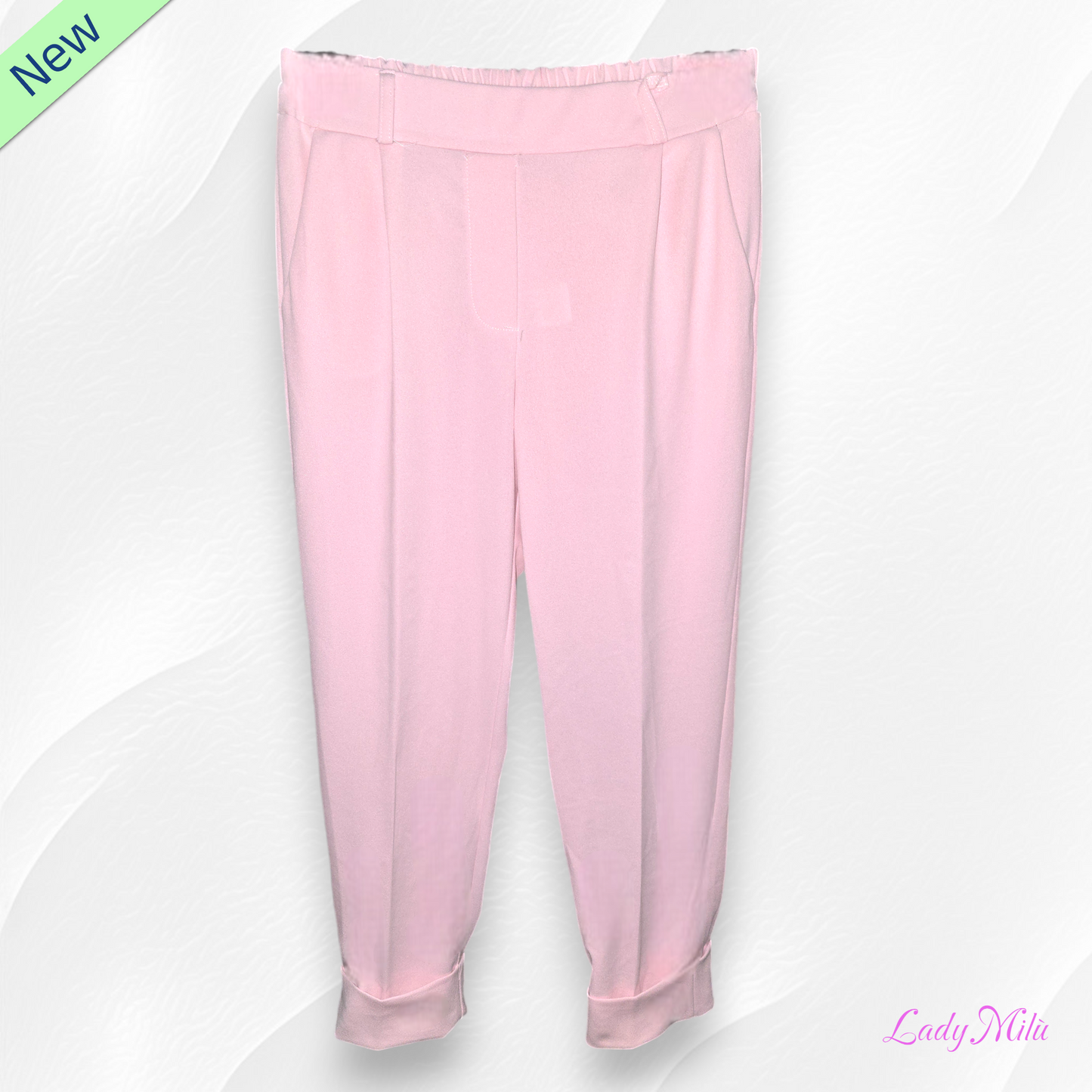 Pantalone rosa con elastico