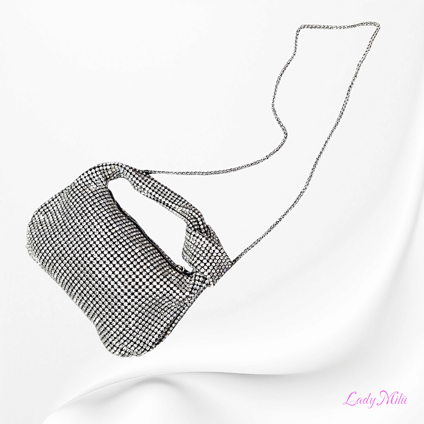 Borsa strass con nodo