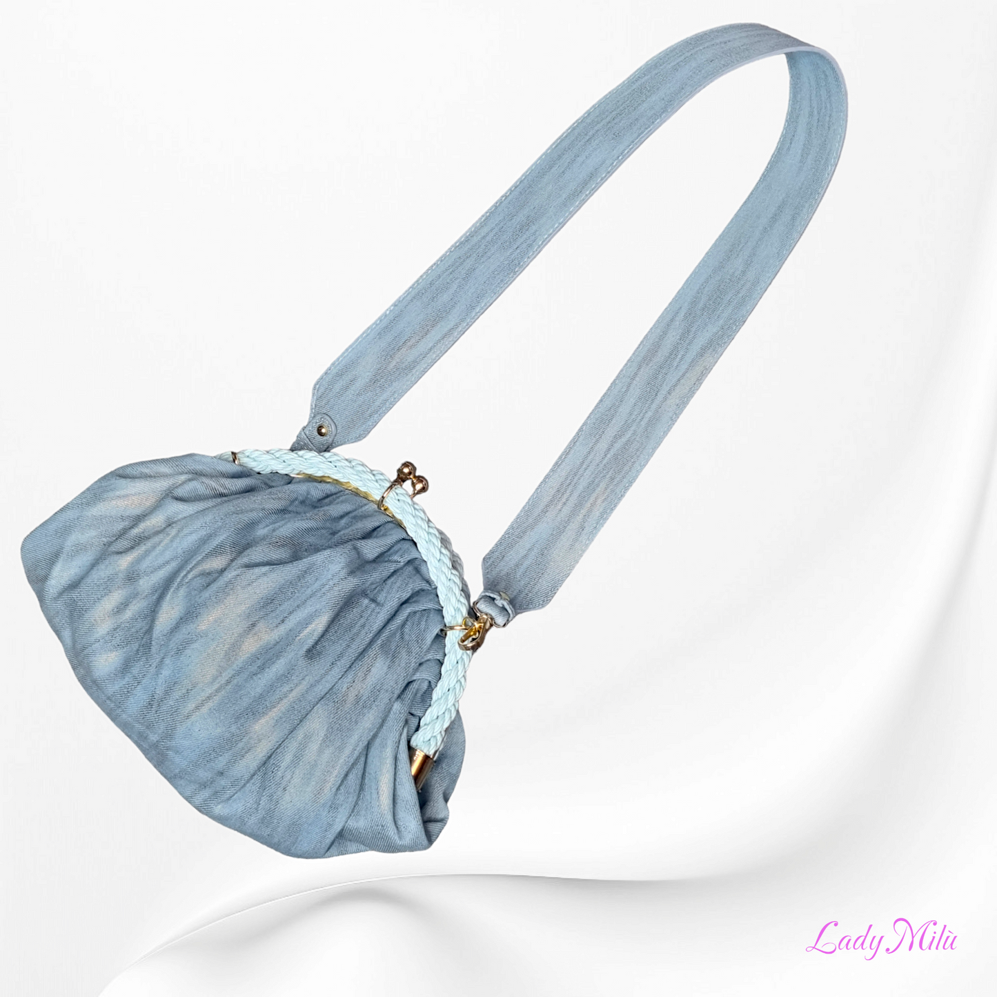 Borsa a tracolla in jeans
