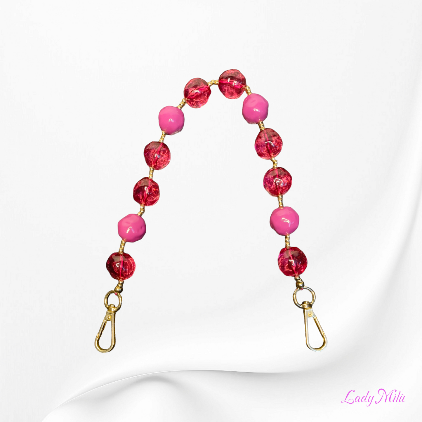 ENRICO COVERI Borsetta fucsia con tracolla gioello