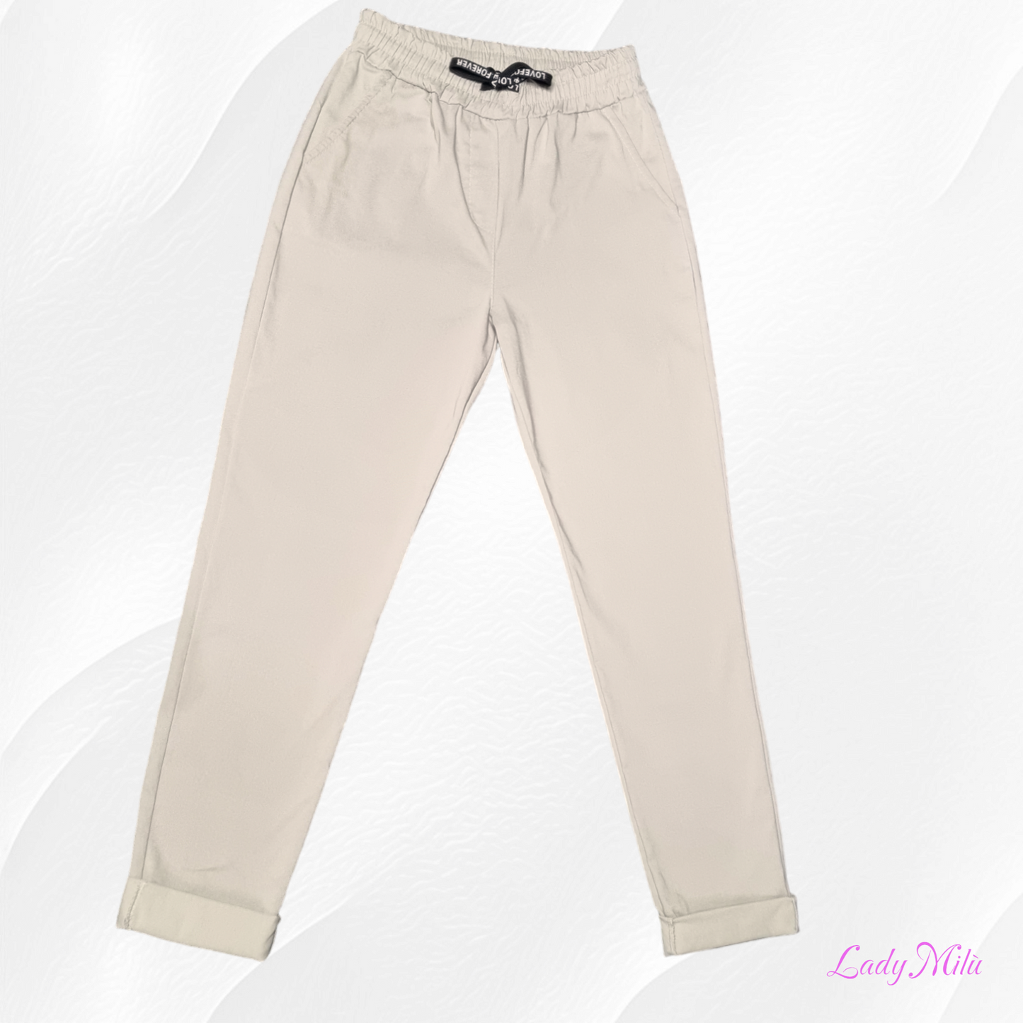 Pantalone laccetto beige