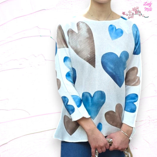 Maglia con cuori