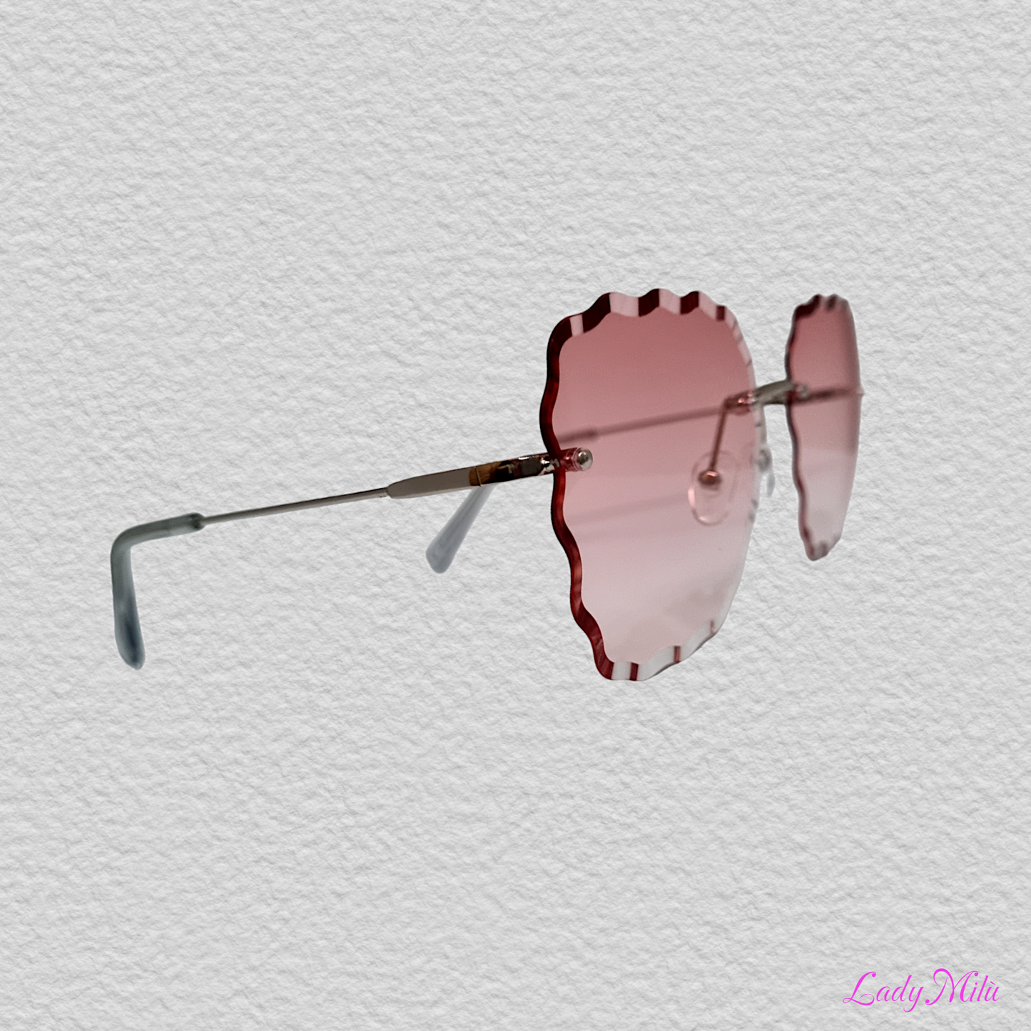 Occhiali rosa sfumati