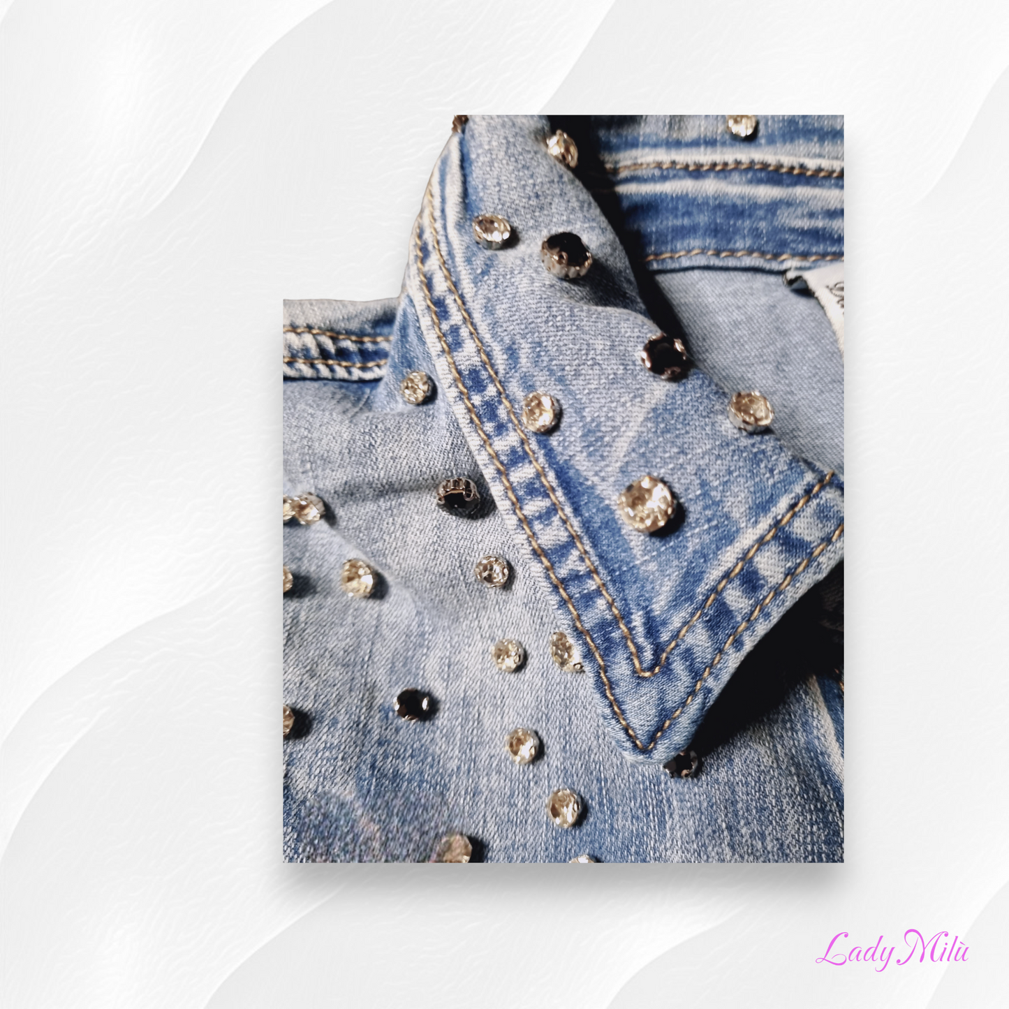 Camicia  jeans strass