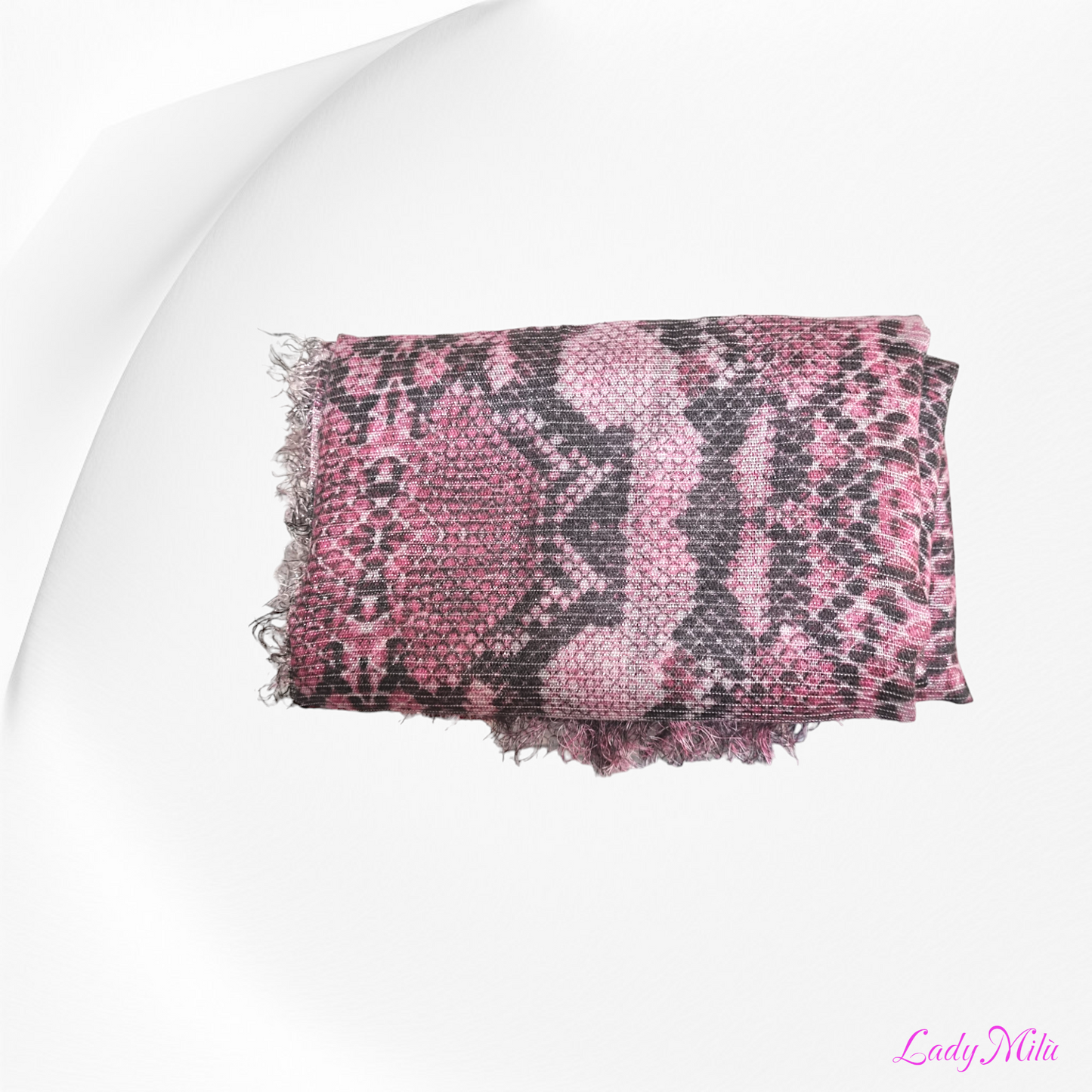 Pashmina pitonata rosa