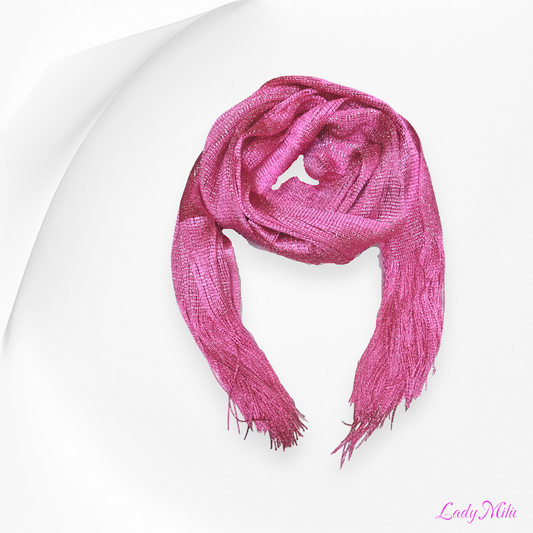 Pashmina laminata fucsia