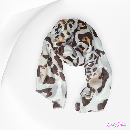 Pashmina maculata marrone