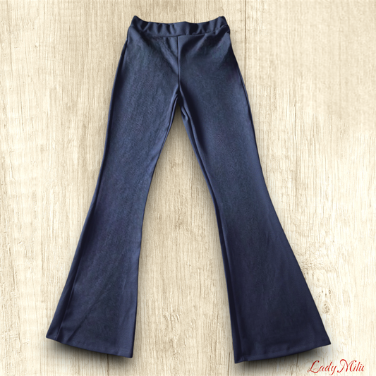 Pantalone zampa blu  elasticizzato