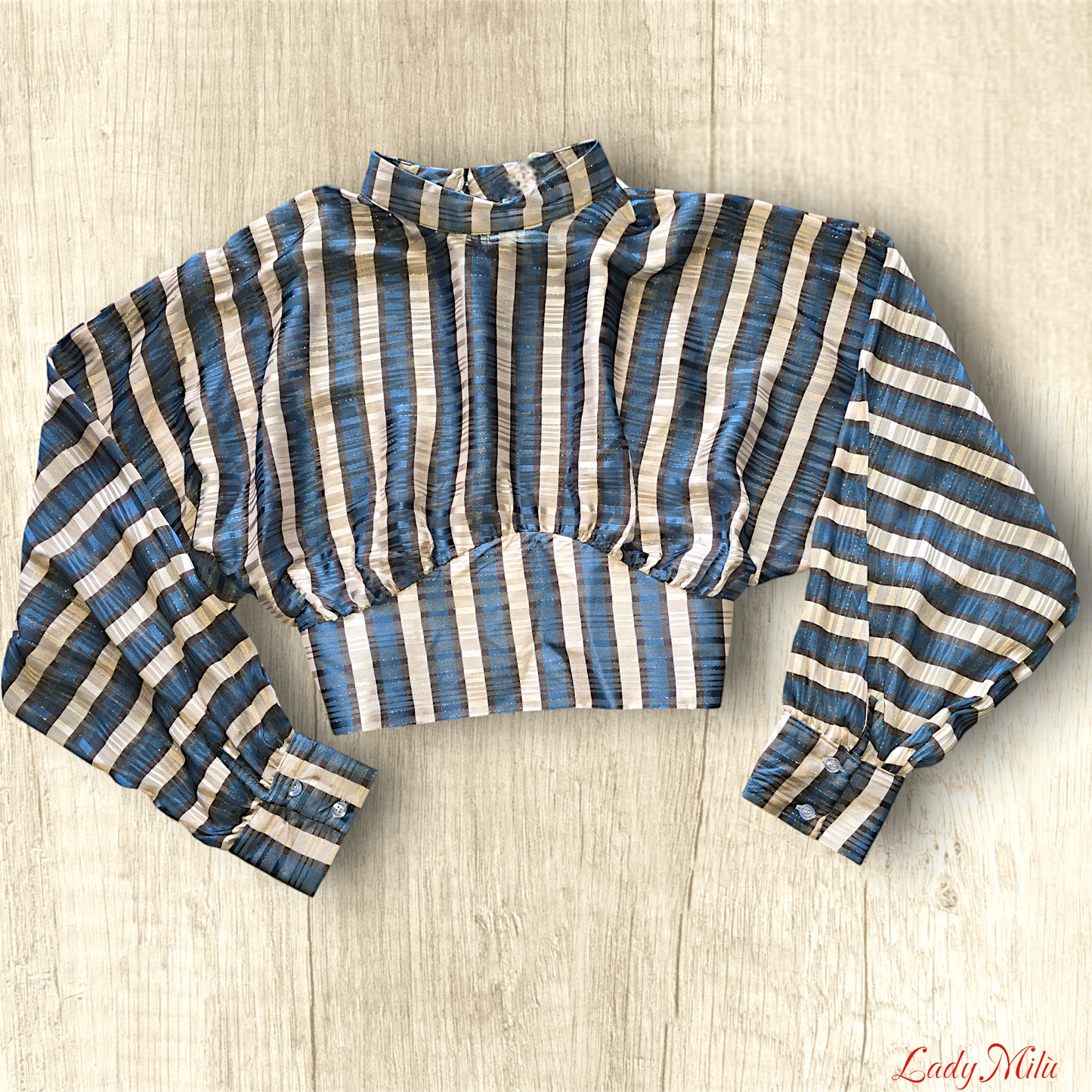 Camicia righe oro