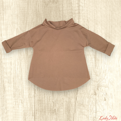 Blusa cognac elasticizzata