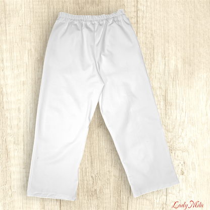 Pantalone panna largo