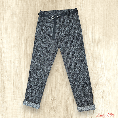 Pantalone grigio melange