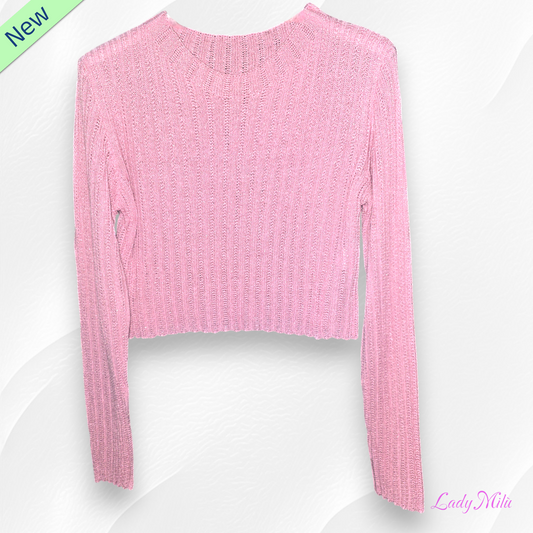 Maglia filo rosa