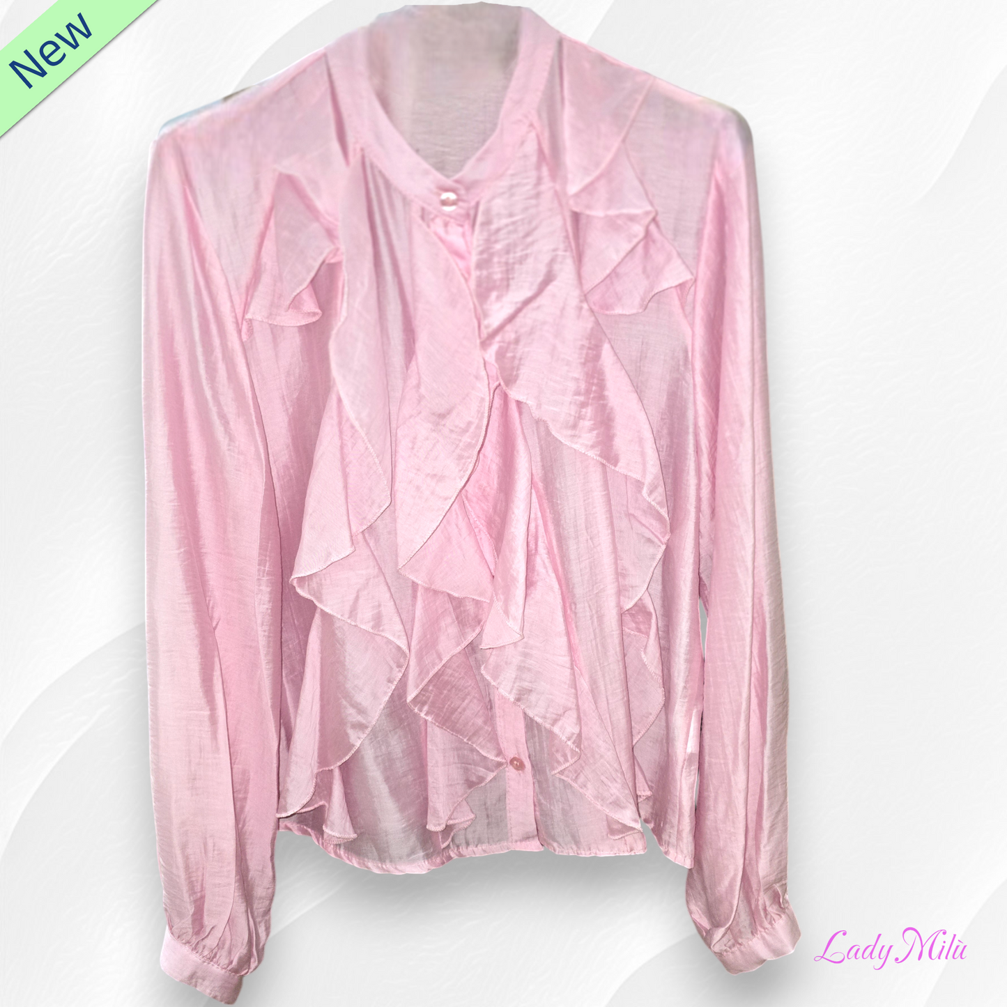 Camicia  rosa con chabod