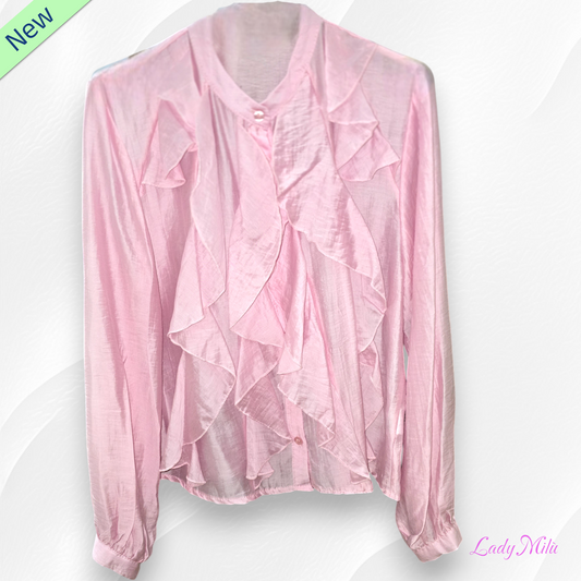 Camicia  rosa con chabod