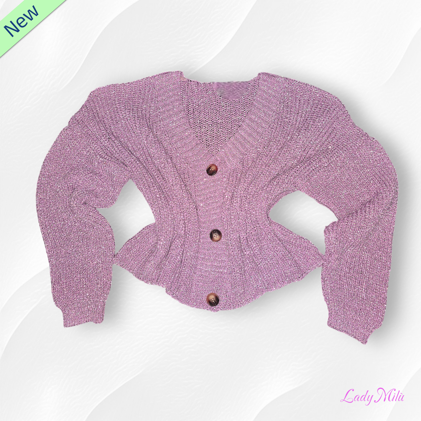 Golf laminato rosa con bottoni - VIC BEE