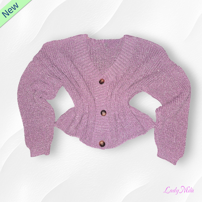 Golf laminato rosa con bottoni - VIC BEE