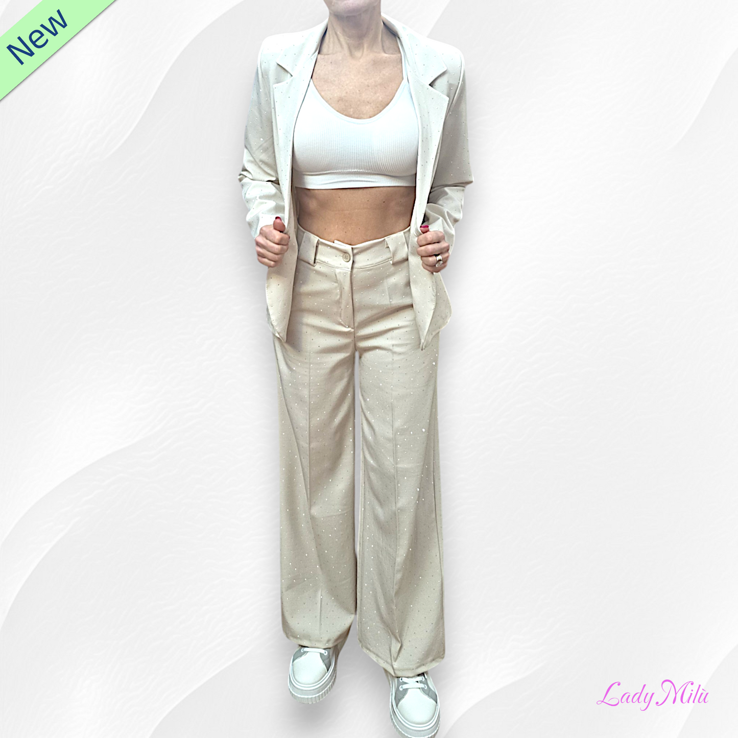 Tailleur burro  con brillantini