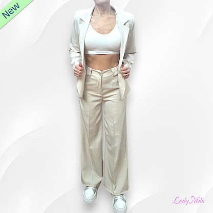 Tailleur burro  con brillantini