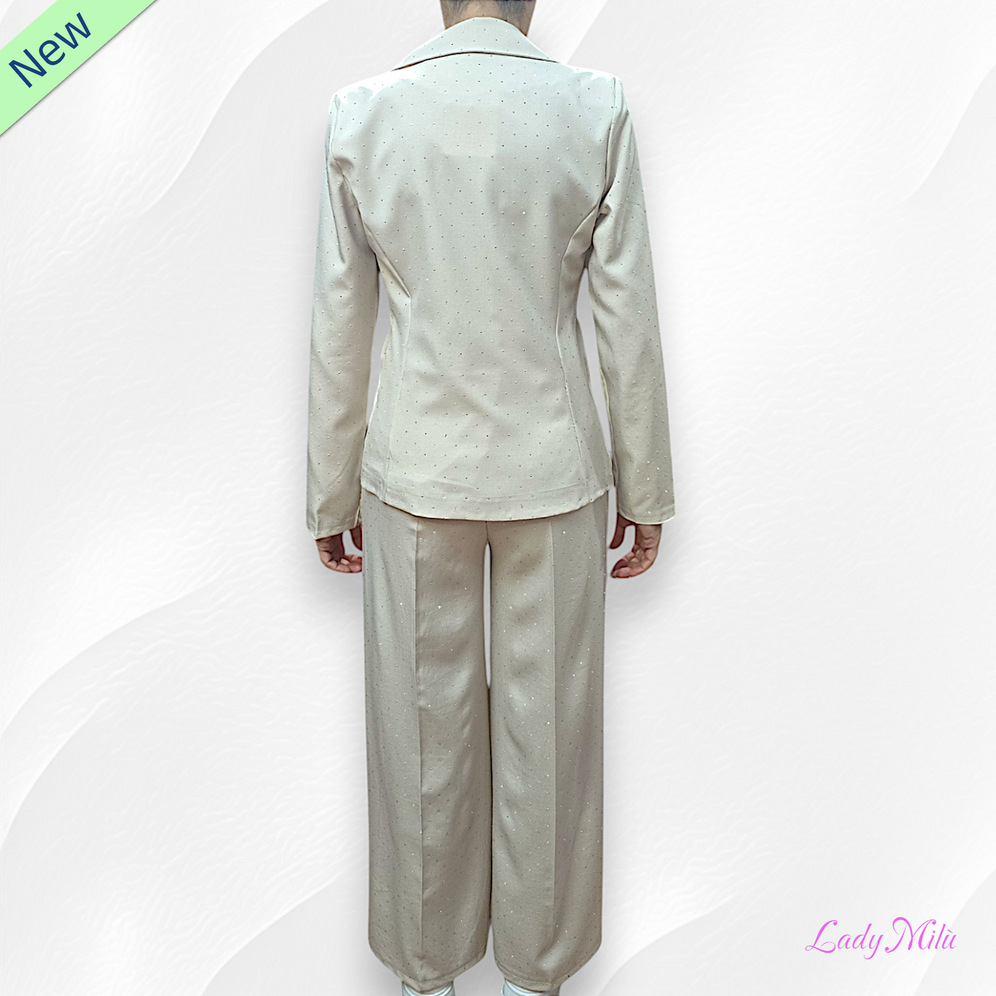Tailleur burro  con brillantini