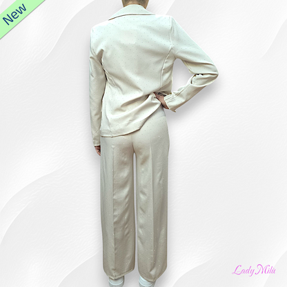 Tailleur burro  con brillantini