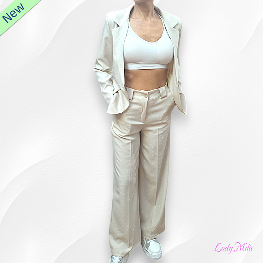 Tailleur burro  con brillantini