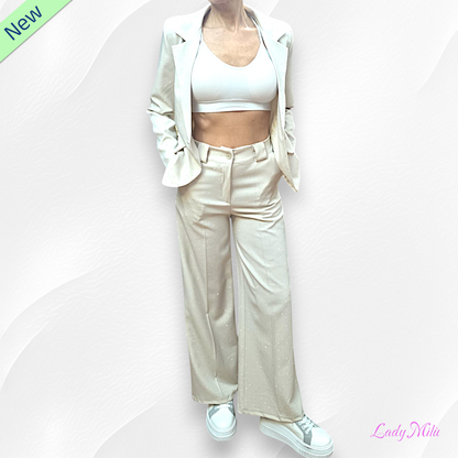 Tailleur burro  con brillantini