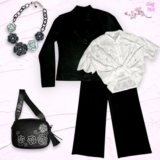 Outfit -Unica con la borsa personalizzata