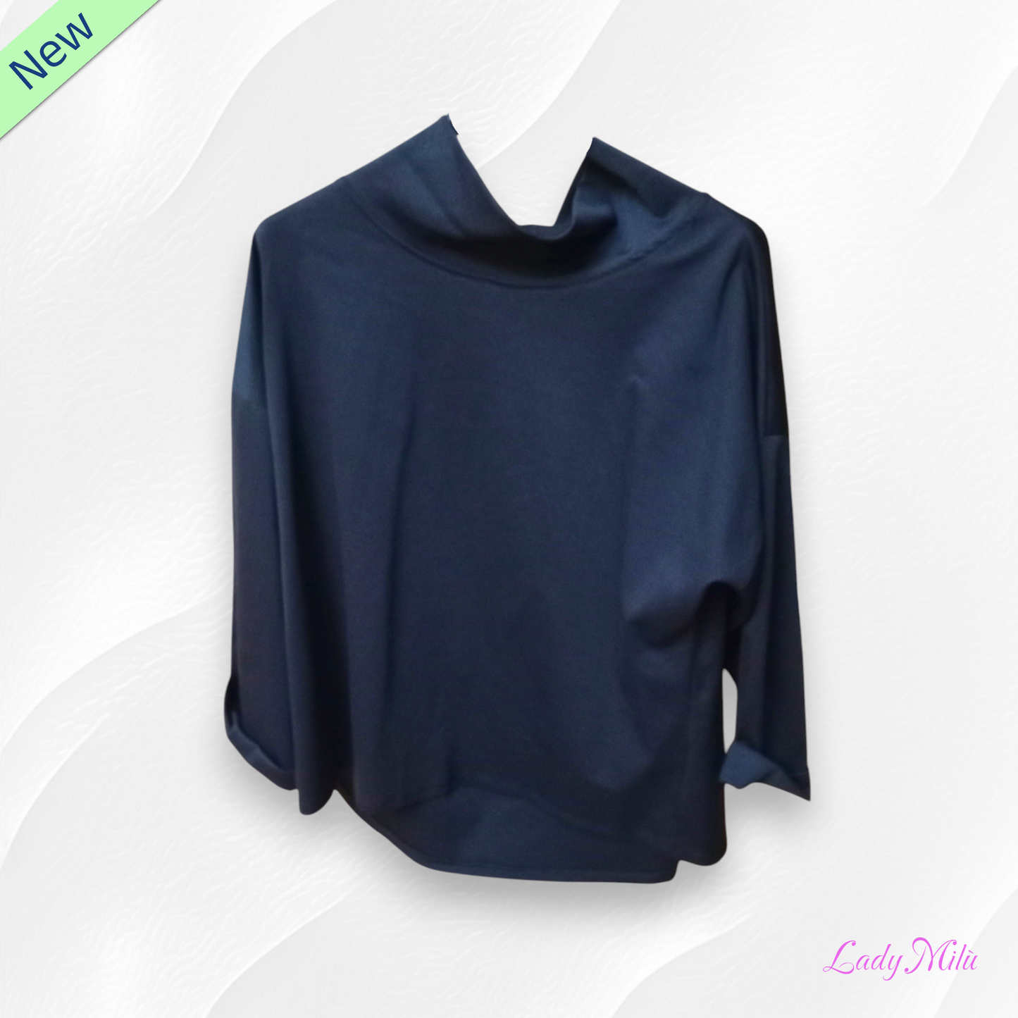 Maglia nera con collo alto