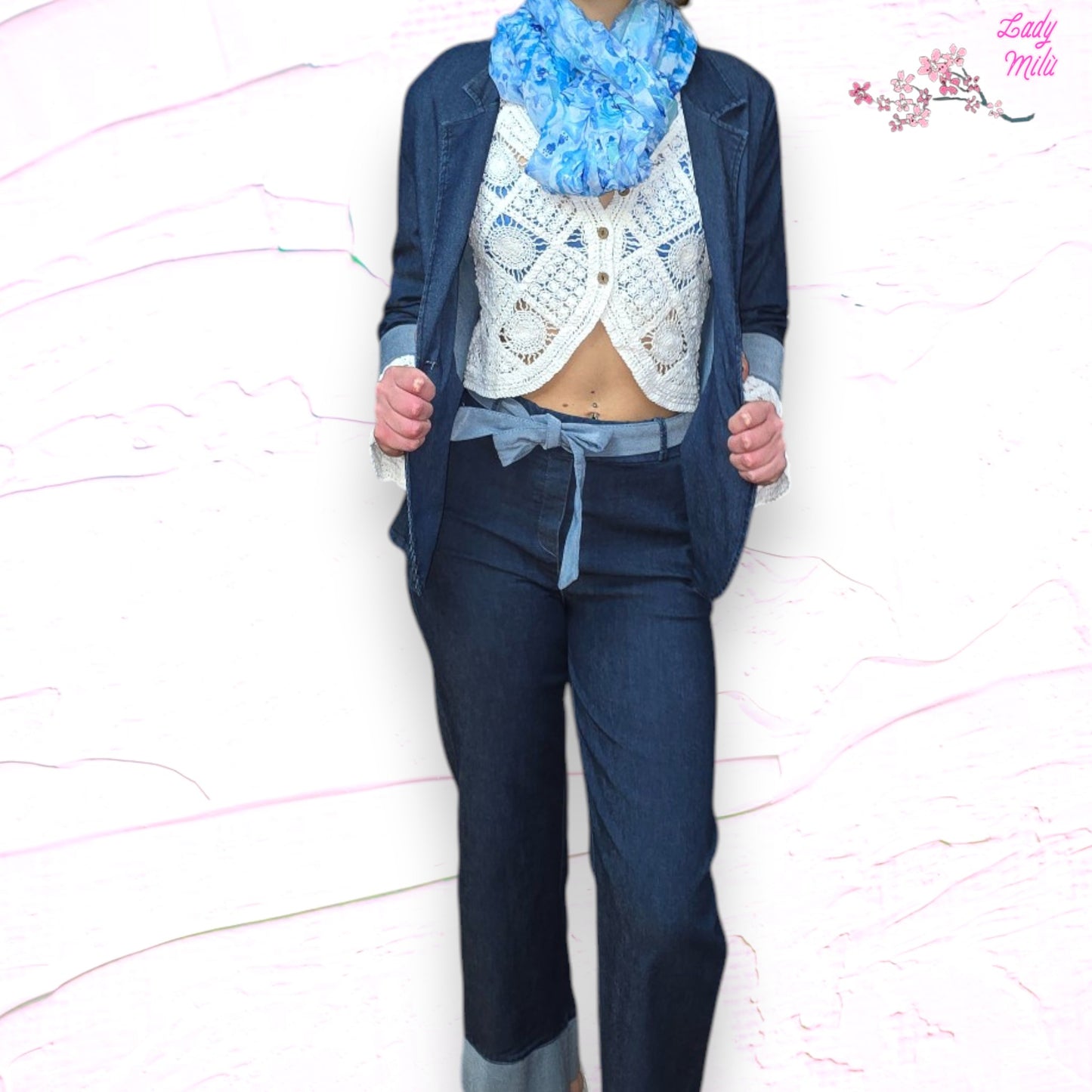 Outfit - Street style jeans -bianco