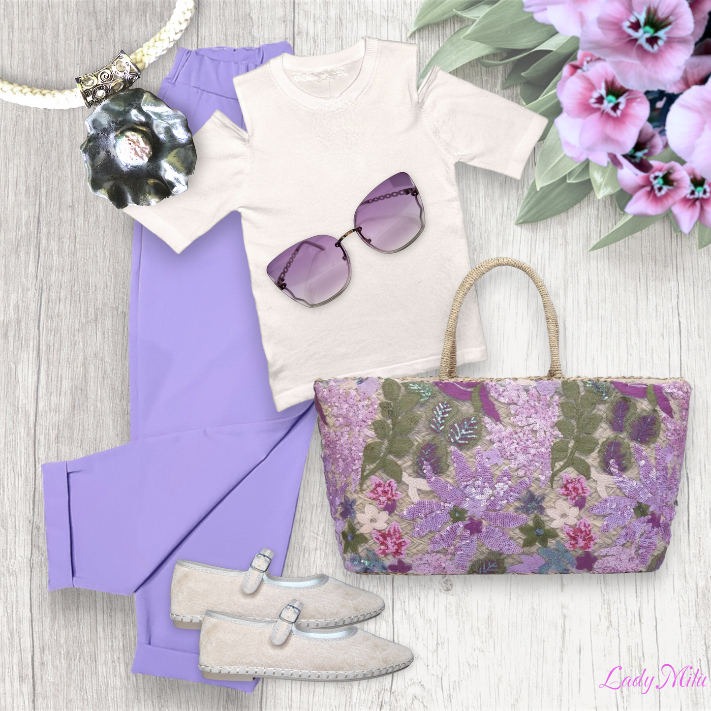 Outfit - Glicine in fiore